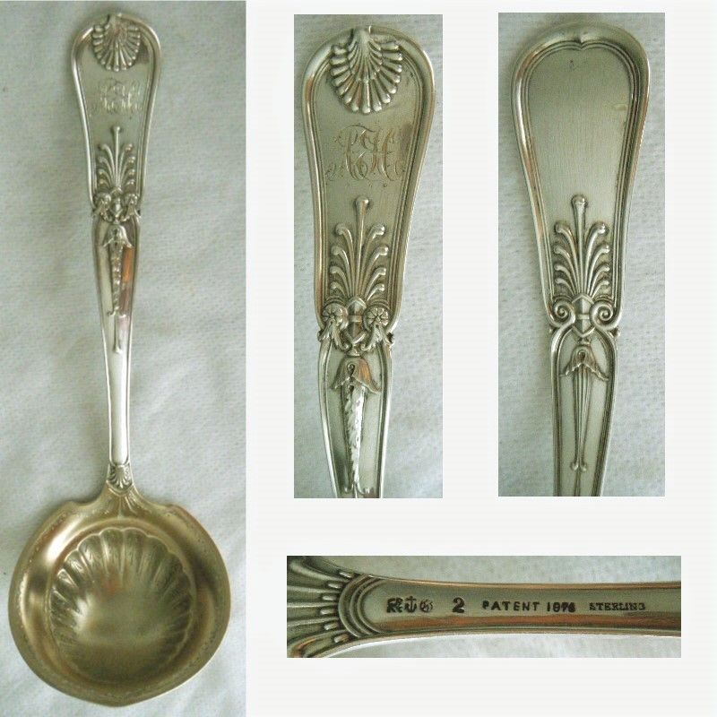 Gorham &quot;Kings I&quot; Decorative Bowl Sterling Silver Gravy Ladle