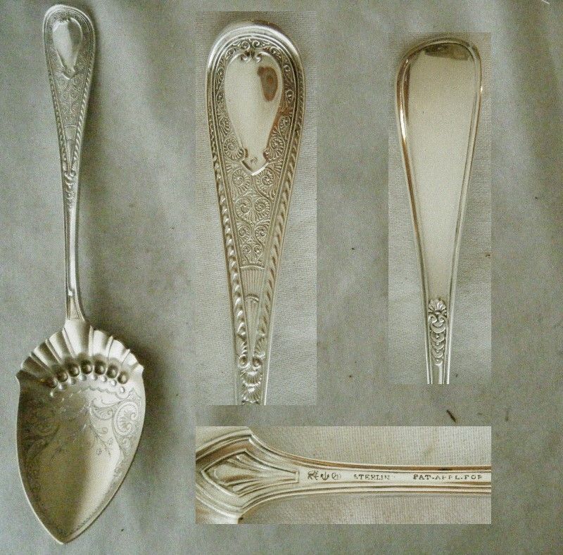 Gorham &quot;Hindostanee&quot; Sterling Silver Berry Sterling Spoon