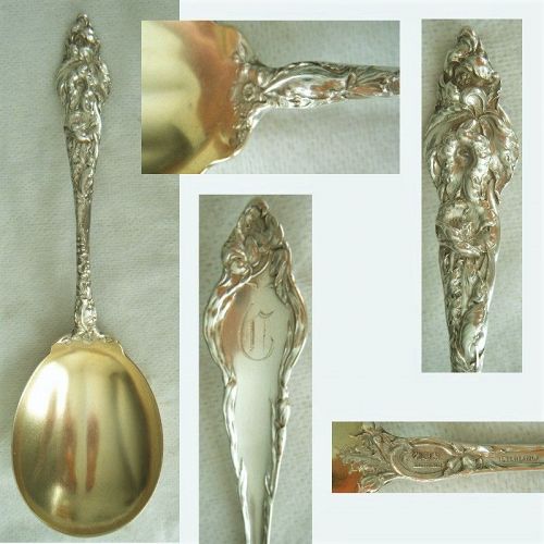 Reed & Barton "Les Six Fleurs" Old Sterling Silver Berry or Jam Spoon