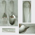 Potter Mellen, Cleveland, A&C Sterling Silver Baby Spoon & Fork