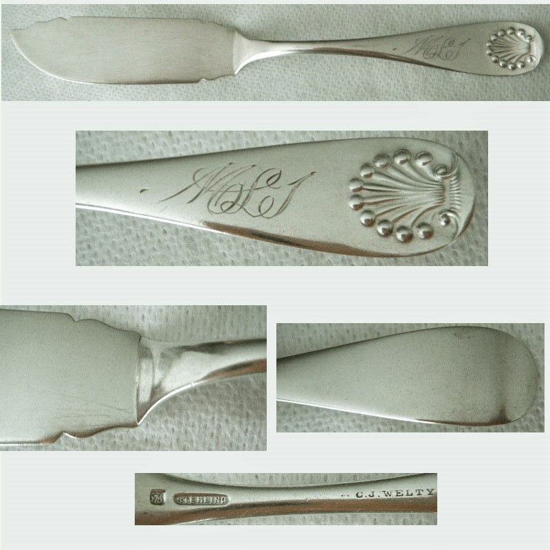 Towle &quot;Shell&quot; Sterling Silver Master Butter Knife