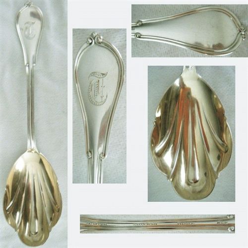 Gorham "Cottage" Sterling Silver Sterling Scallop Bowl Berry Spoon