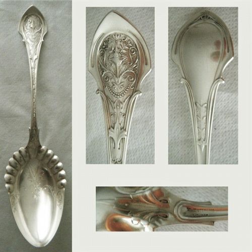 Wood & Hughes "Angelo" Large Sterling Silver Serving Spoon