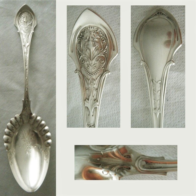 Wood &amp; Hughes &quot;Angelo&quot; Large Sterling Silver Serving Spoon