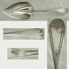 P.L. Krider Bright Cut Circa 1870 Sterling Silver Ice Cream Server