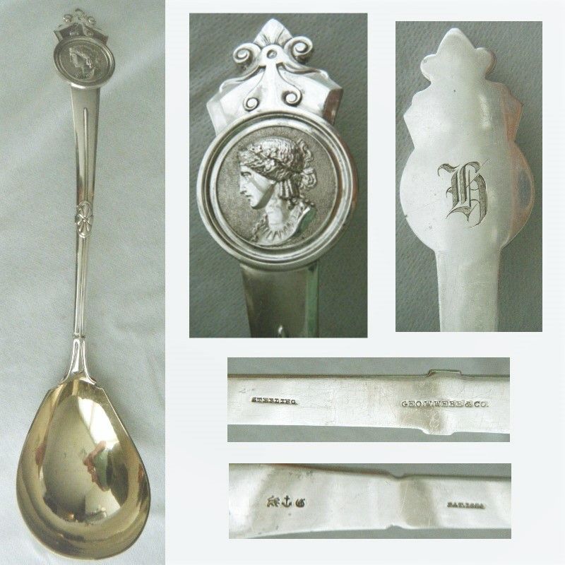 Gorham &quot;Medallion&quot; Immense Sterling Silver Helmet Bowl Soup Ladle