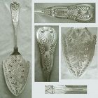 Blynn & Baldwin, Columbus, Ohio, "Kings" Coin Silver Large Pie Server