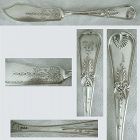 Gorham 1876 "Kings I" Solid Sterling Silver Master Butter Knife