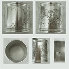 Large and Heavy Gorham c. 1885 Aesthetic Sterling Silver Napkin Ring