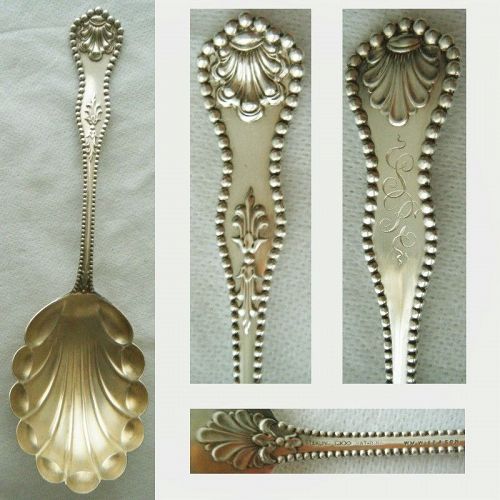 Dominick & Haff "Charles II" Large Sterling Silver Serving Spoon