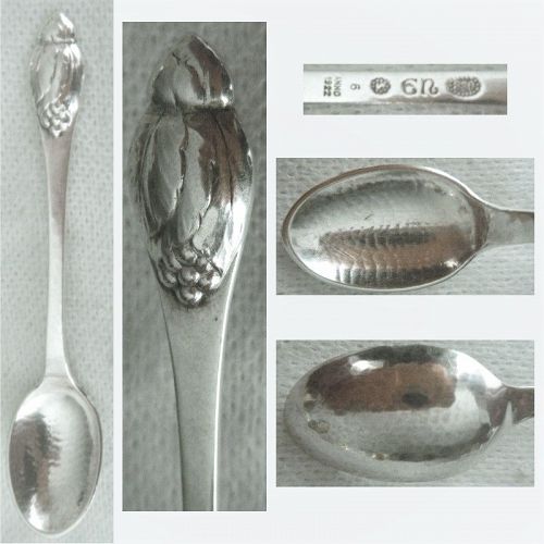 Evald Nielsen "No. 6" .830 Silver Coffee Spoon 1922
