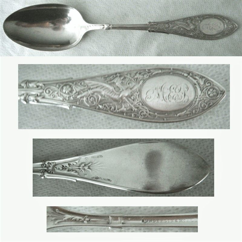 Whiting &quot;Arabesque&quot; Sterling Silver Table Serving Spoon