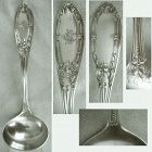 Albert Coles "Jenny Lind" c. 1860 Coin Silver Cream or Sauce Ladle