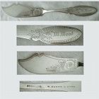 Wm. Faber & Sons, Phila., Engraved Sterling Silver Master Butter Knife