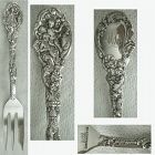 Early 1888 Gorham "Versailles" Sterling Silver Pastry Fork