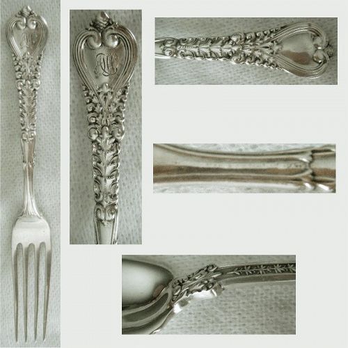 Tiffany "Florentine" Heavy Sterling Silver Youth Fork