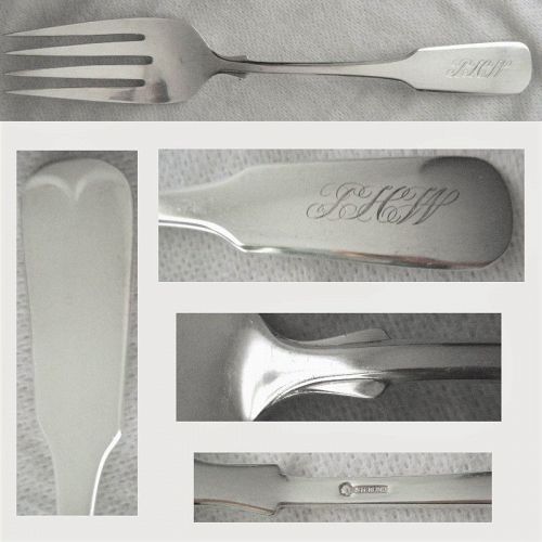 Older International "1810" Solid Sterling Silver Cold Meat Fork