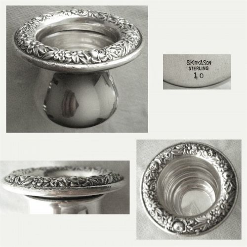 S. Kirk & Son "Repousse" No. 10 Sterling Silver Toothpick Holder