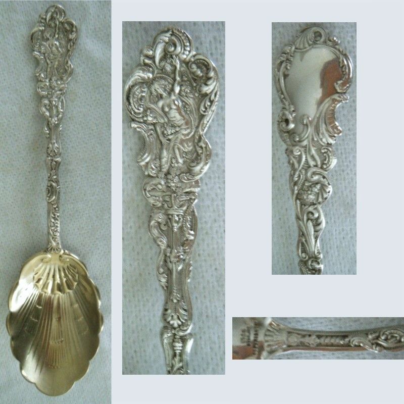 Old Gorham 'Versailles' Sterling Silver Large Jelly Spoon