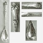 Alvin 'Majestic' Art Nouveau Sterling Silver Pierced Olive Spoon