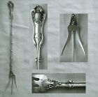 Whiting 'Imperial Queen' Early Issue Sterling Silver Lettuce Fork