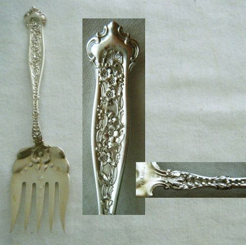 Whiting 'Dresden' Five Tine Sterling Silver Sardine Fork