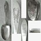 Hammered Bowl Arts & Crafts Sterling Silver Tea Caddy Spoon