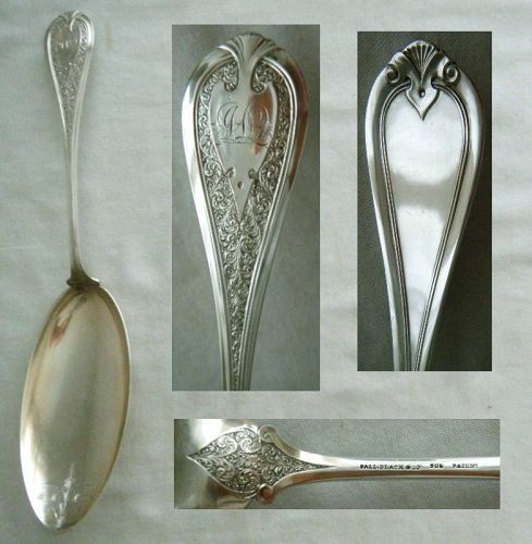 Wendt 'Florentine' Rare Form Sterling Silver Pudding Serving Spoon