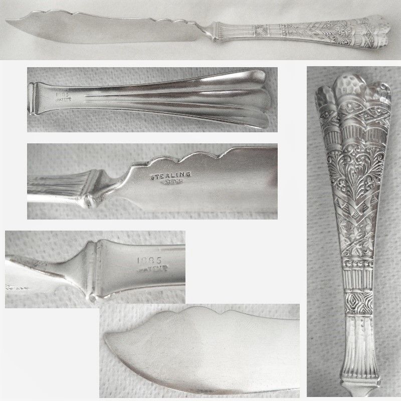 Shiebler 'Luxembourg' Large, Heavy Sterling Silver Master Butter Knife