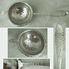 International 'Hammered' Arts & Crafts Sterling Silver Tea Strainer