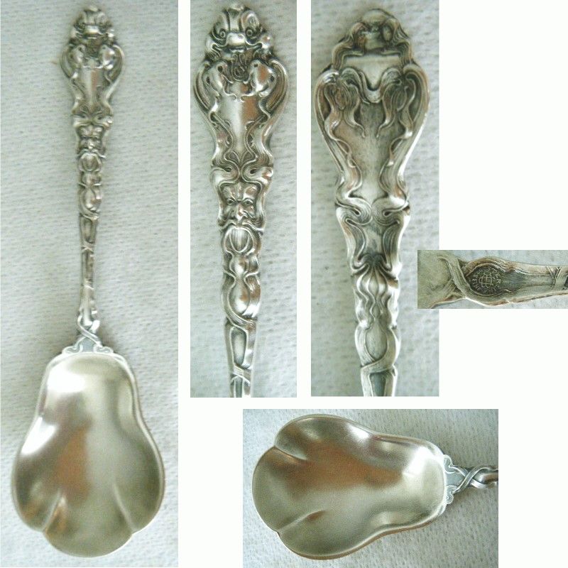 Unger 'Douvaine' Art Nouveau Sterling Silver Sugar Spoon