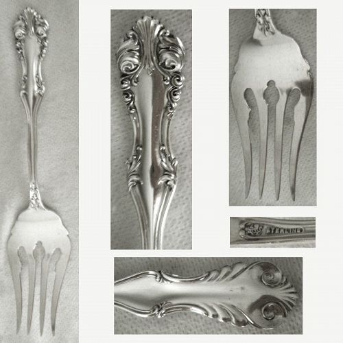 F. Smith 'George VI' aka 'Ridgefield' Sterling Silver Cold Meat Fork