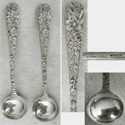 S. Kirk & Son 'Repousse' Sterling Silver Long Master Salt Spoons