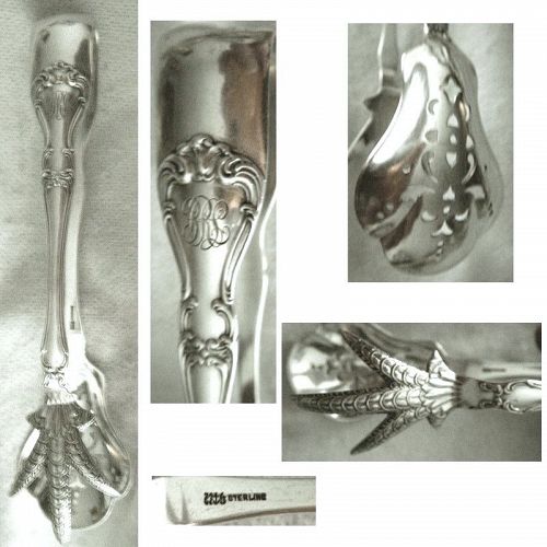 Gorham 'Buckingham' Solid Sterling Silver Ice Tongs