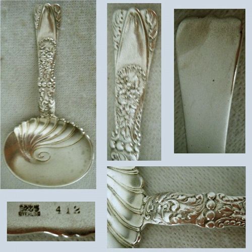 Gorham No. 412 Cast Sterling Silver Bon Bon Spoon