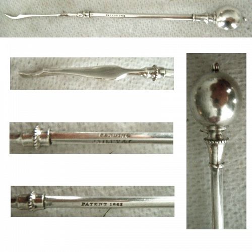 George Sharp Bailey & Co. Philadelphia 'Ball' Sterling Silver Nut Pick