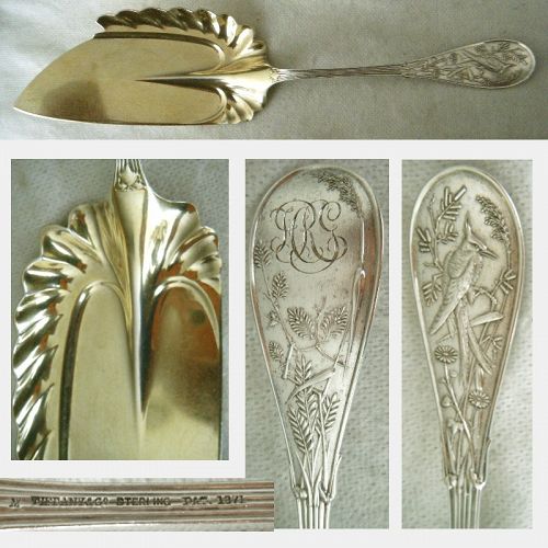 Tiffany 'Japanese' Asian-Inspired Sterling Silver Fish Slice or Knife