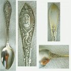 Whiting 'Arabesque' Six Coffee Spoons with German 800 Silver Mark