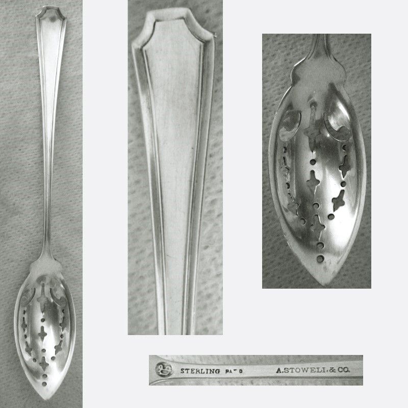 Estate Durgin 'Fairfax' Sterling Silver Olive Spoon