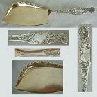 Whiting 'Heraldic' Solid Sterling Silver Ice Cream Knife or Server