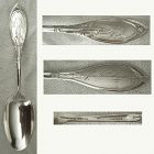 Polhamus 'Ruby' Sterling Silver Place Spoon Engraved. 'Clara Bell'