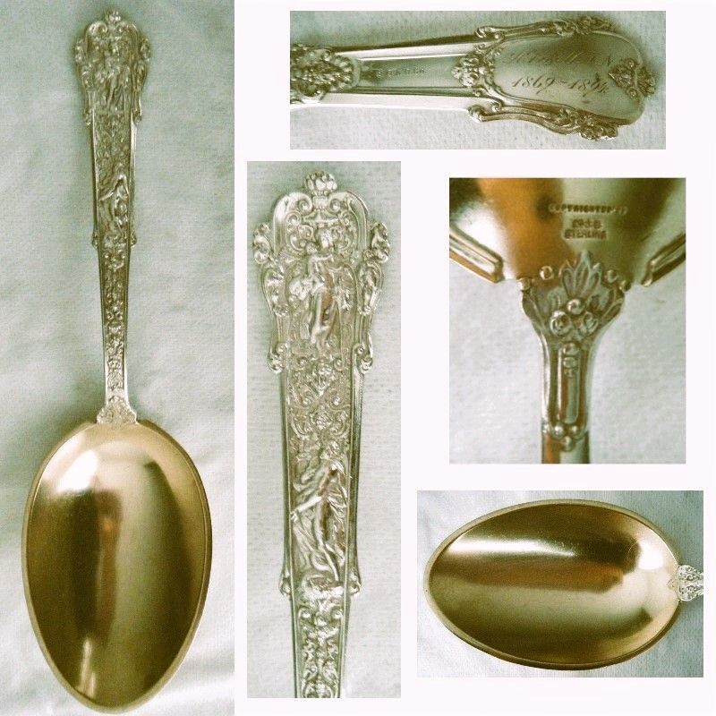 Gorham &quot;Coligni&quot; Sterling Silver Large Bowl Serving Spoon