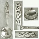 Theo. B. Starr Arts & Crafts Reticulated Sterling Silver Sauce Ladle