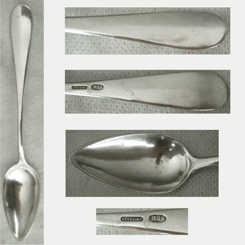 George and Porter Blanchard Handmade A&amp;C Sterling Silver Teaspoon
