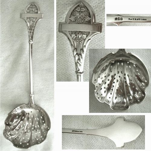 Gorham '(Egyptian) Ivy" Sterling Silver Sugar Sifter or Ice Spoon