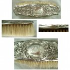 Whiting 1895  No. 3246 'Floral' Sterling Silver Clothing Brush