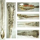 Gorham 'Buttercup' Old Sterling Silver Long Handle Olive Spoon