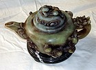 Antique Chinese Jade Tea Pot Han Style