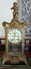 Antique Ansonia Clock Crystal Regulator