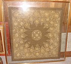 Antique Ottoman Turk Textile Gold Embroidery Velvet